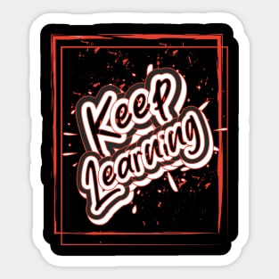 Keep Learning Inspiration Sticker